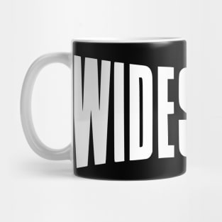 Widescreen logo (white) Mug